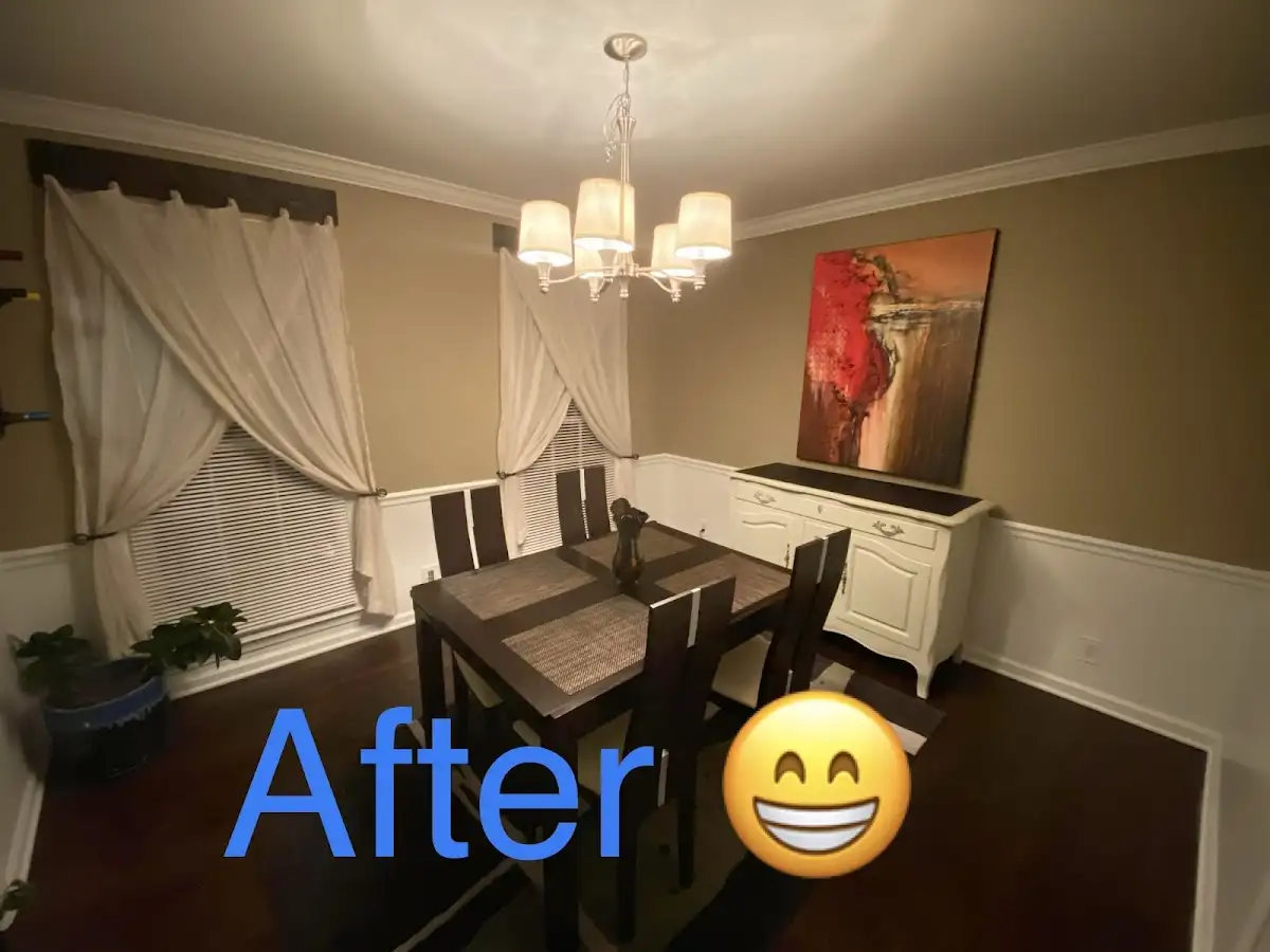 Professional dining room restoration after water damage in Arlington